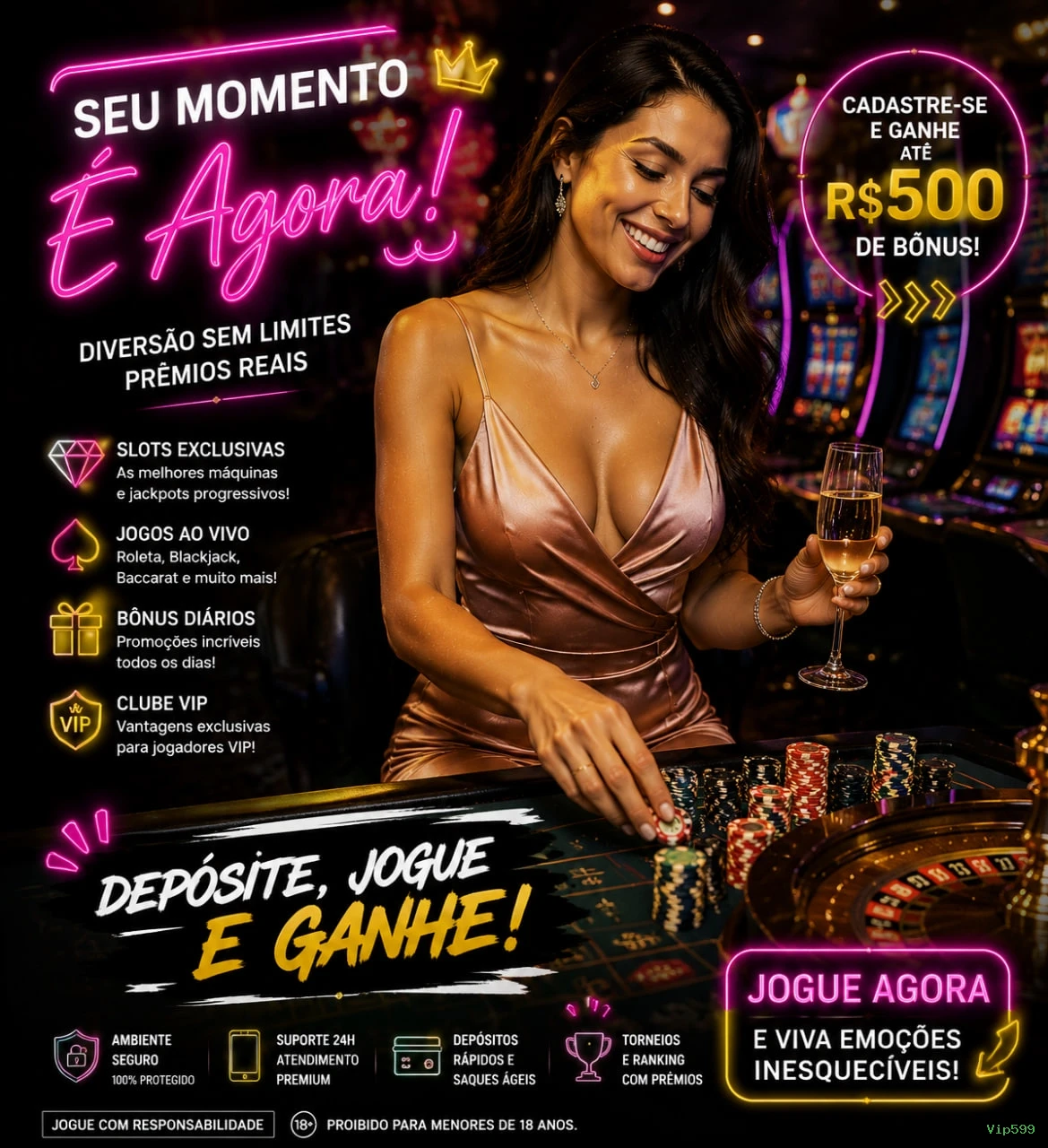 Apostas esportivas da Vip599 com odds competitivas